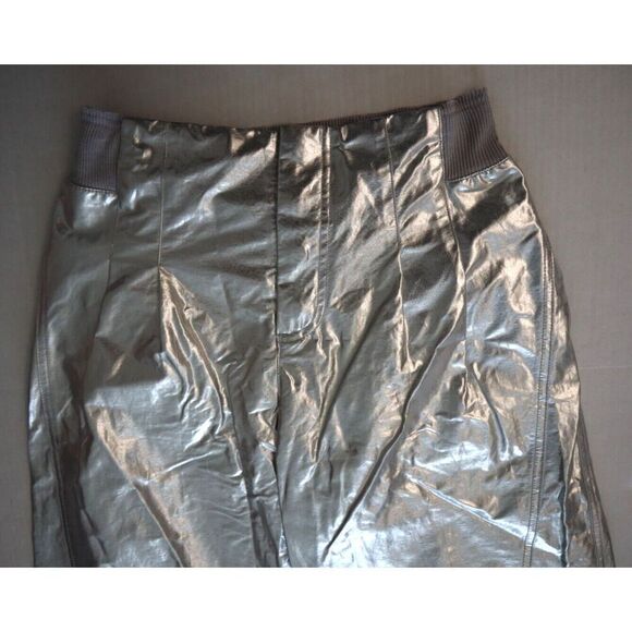 FP Movement OB1870057 Women's Sz XS Silver Mesmerize Me Shine Pants - Picture 3 of 16